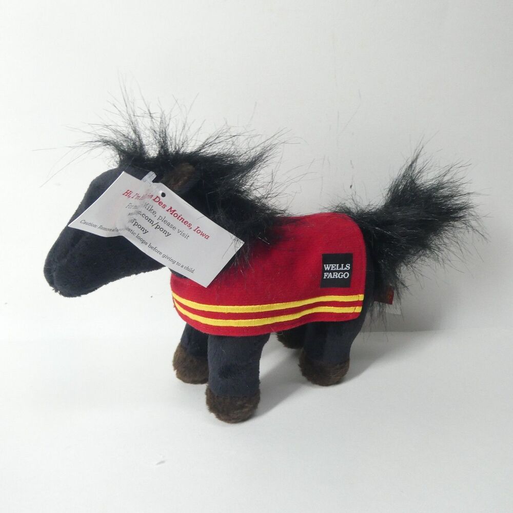 Wells Fargo Plush Mike The Pony Stuffed Animal 9"
